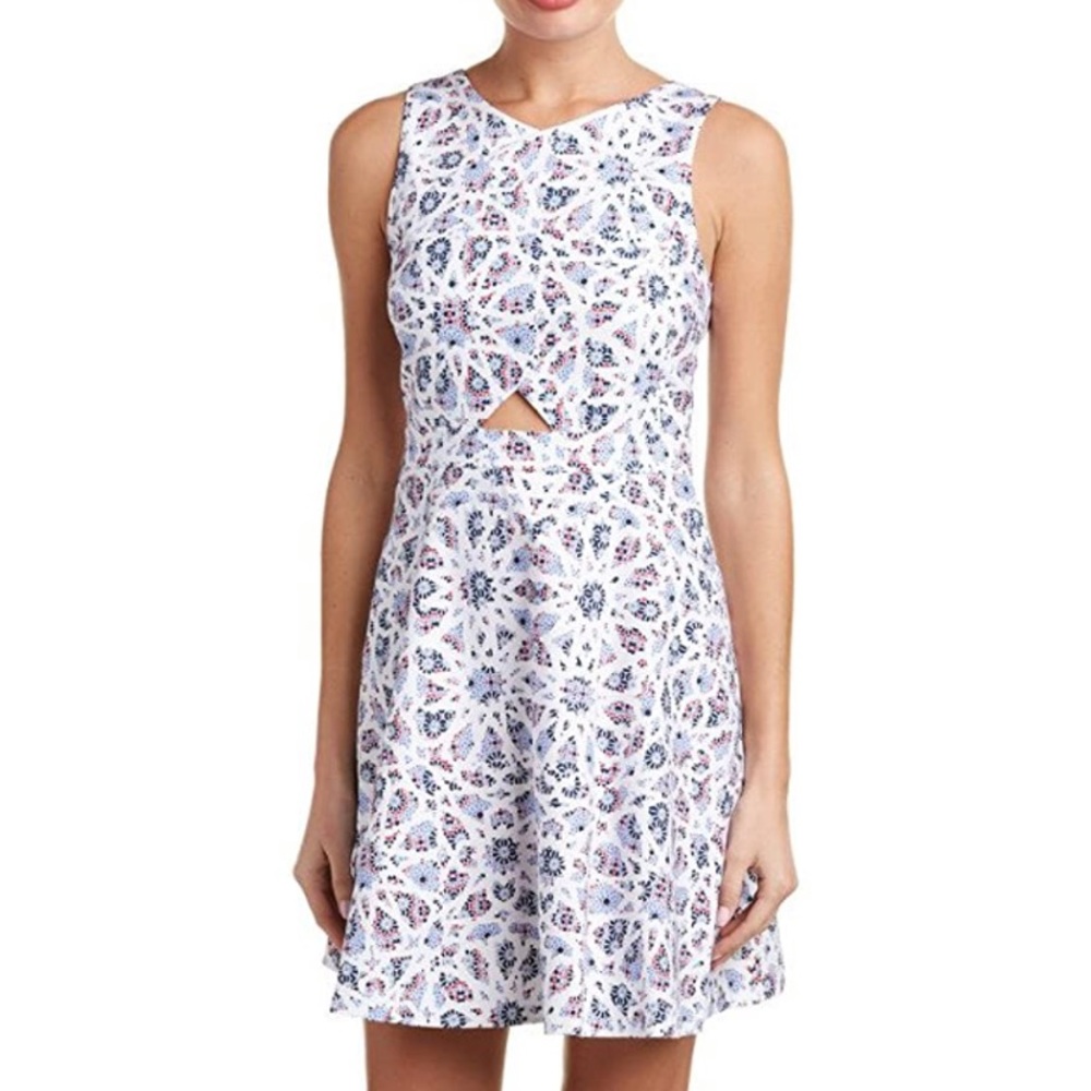 CeCe Mosaic Cut Out Dress